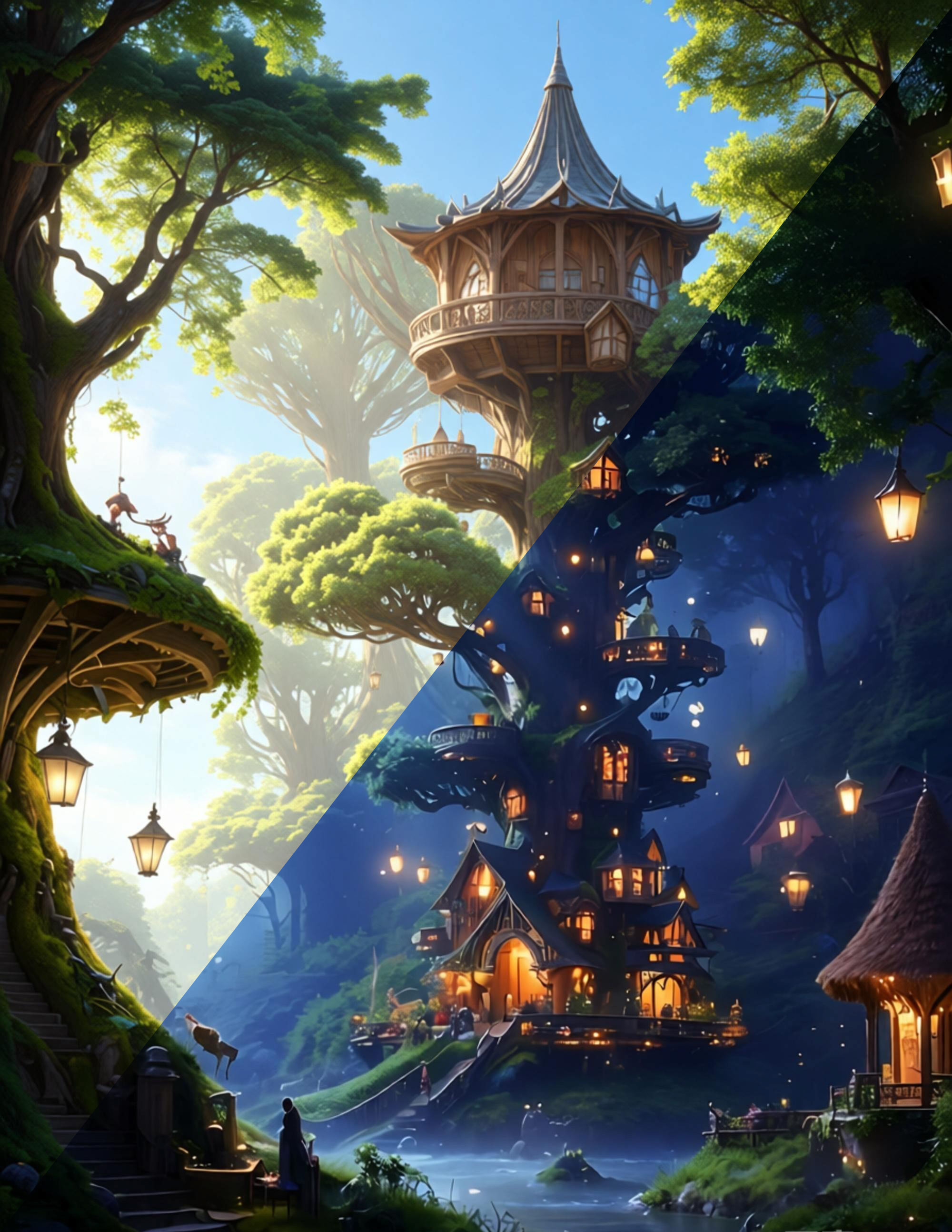 东方水墨山水